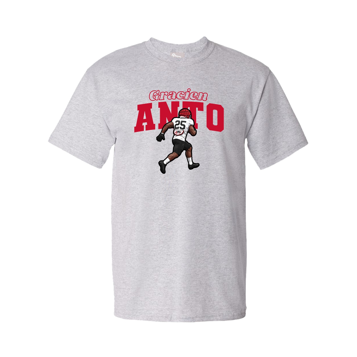 Tee — Name Arch in Grey