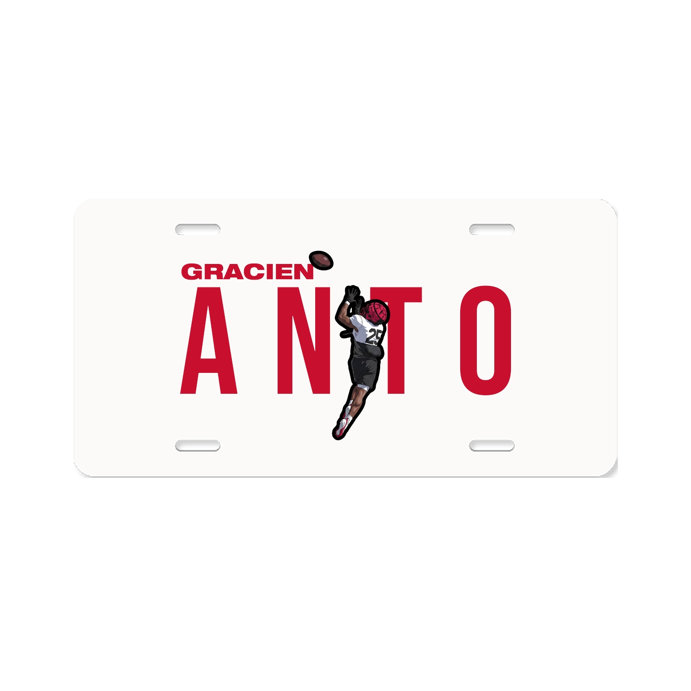 License Plate — Player Name in Classic