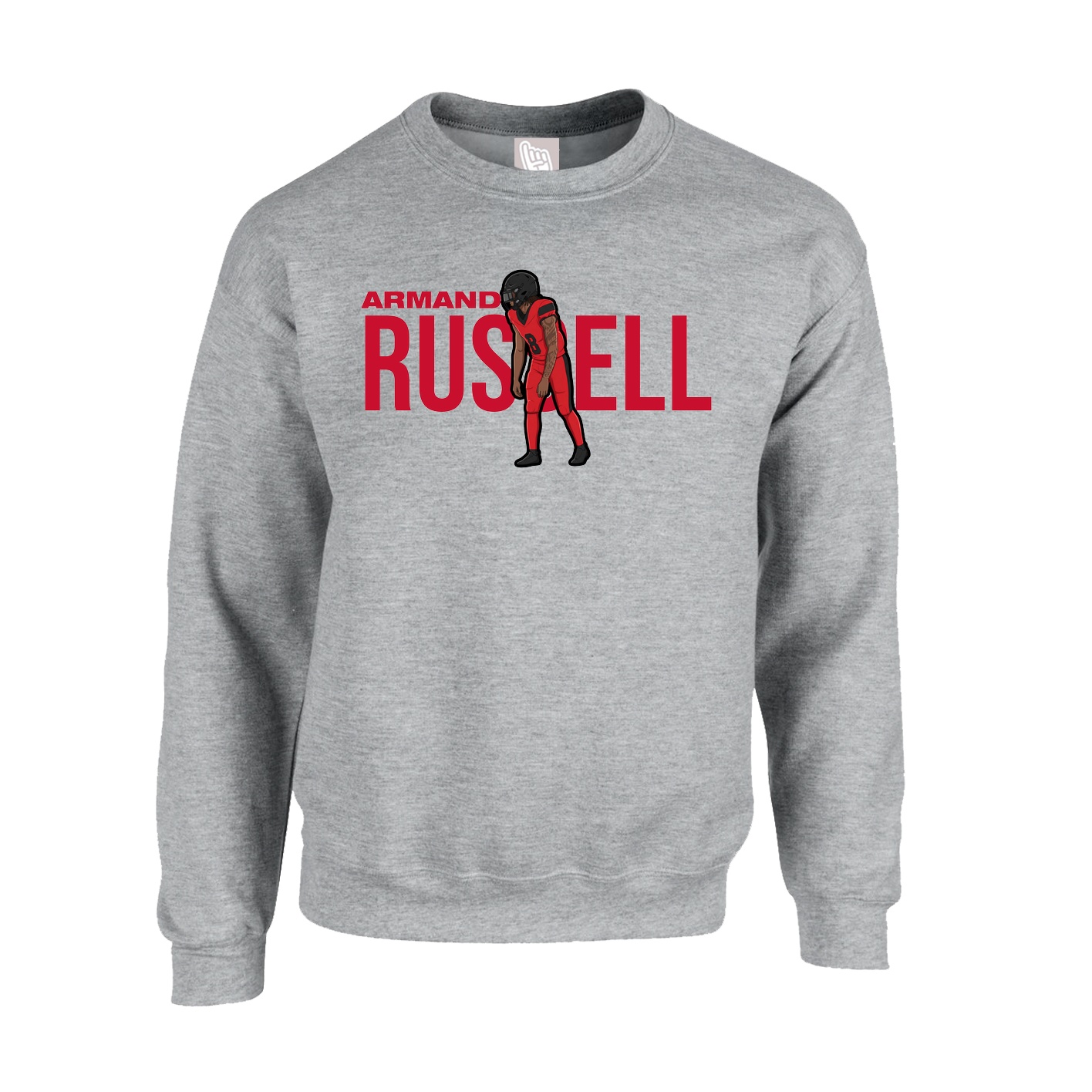 Fleece Crew — Player Name in Grey