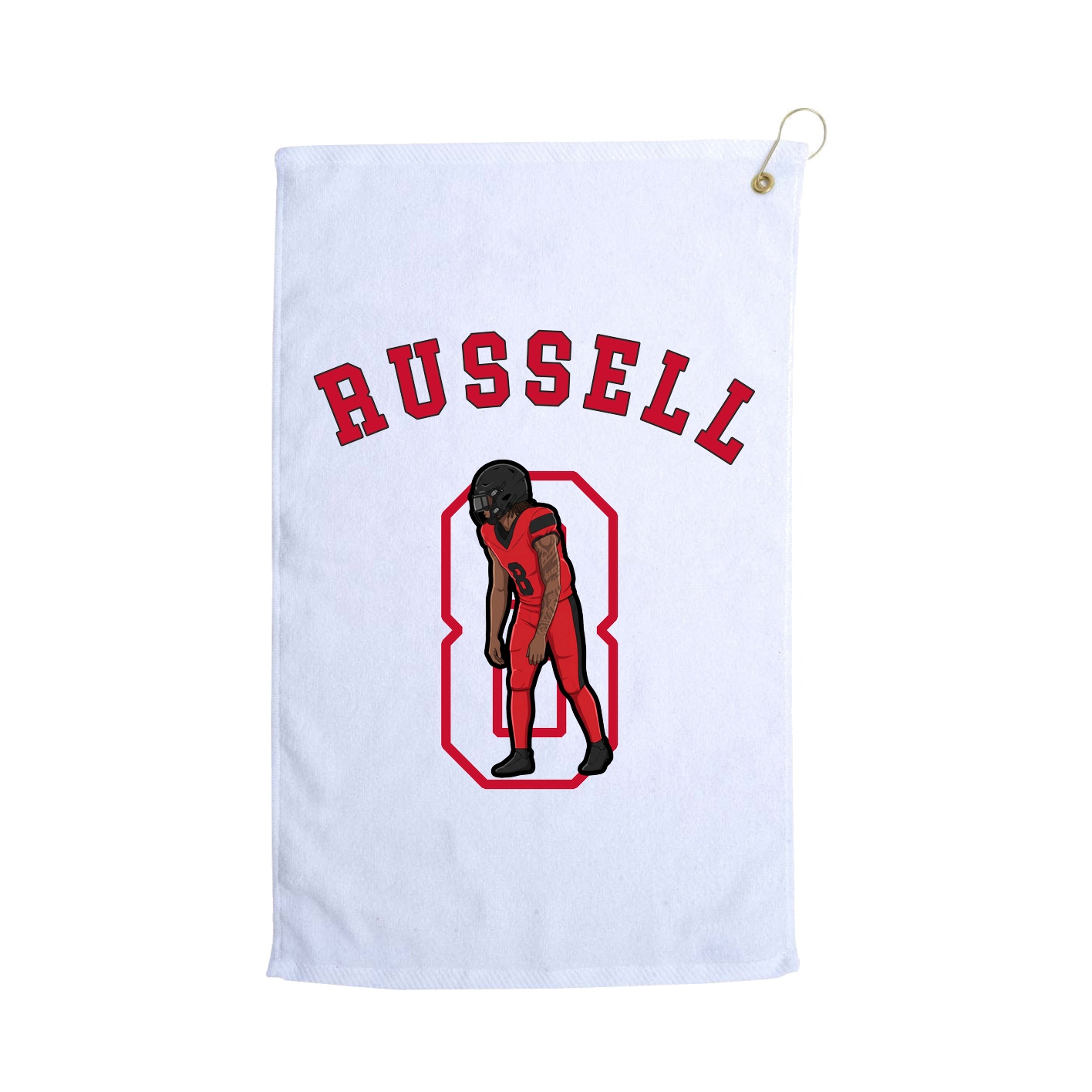Golf Towel — Shirsey Arch in White