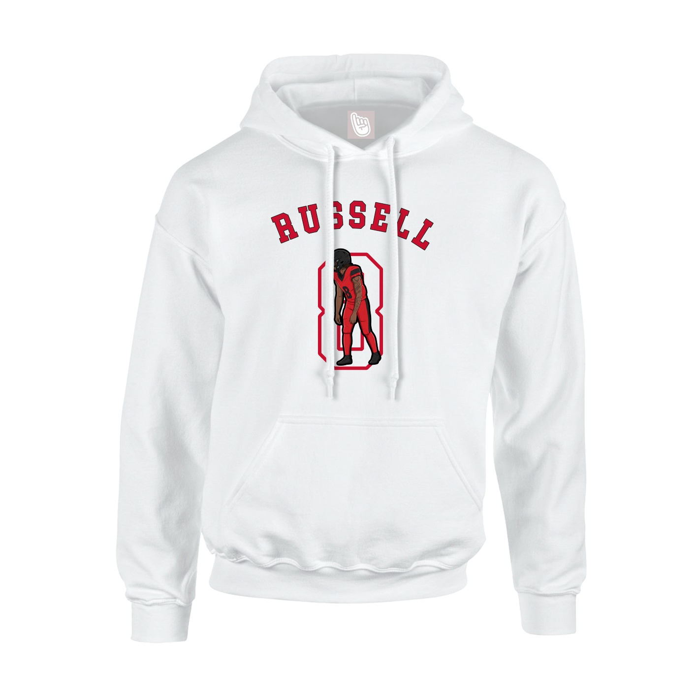 Youth Hoodie — Shirsey Arch in White