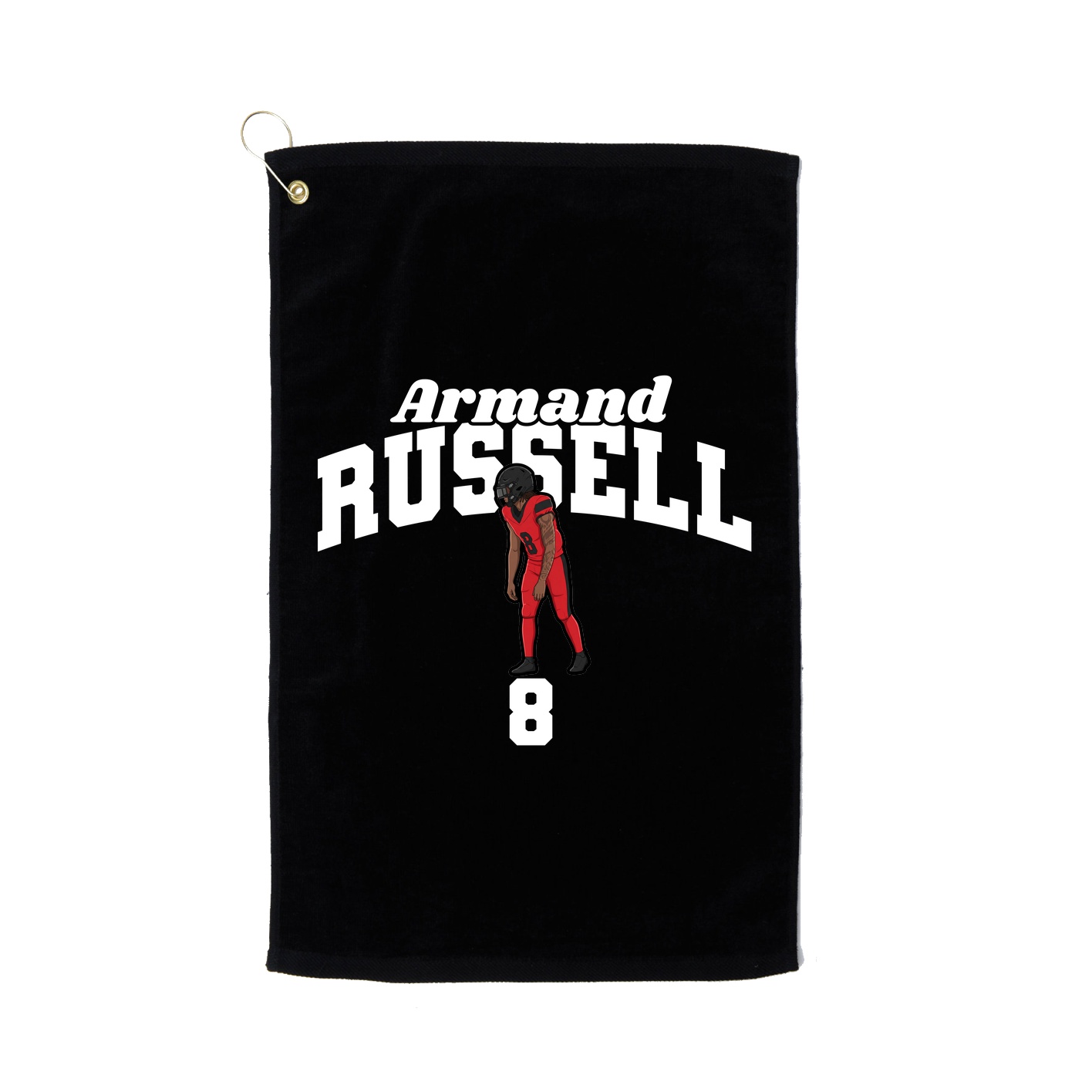 Golf Towel — Signature Arch in Black