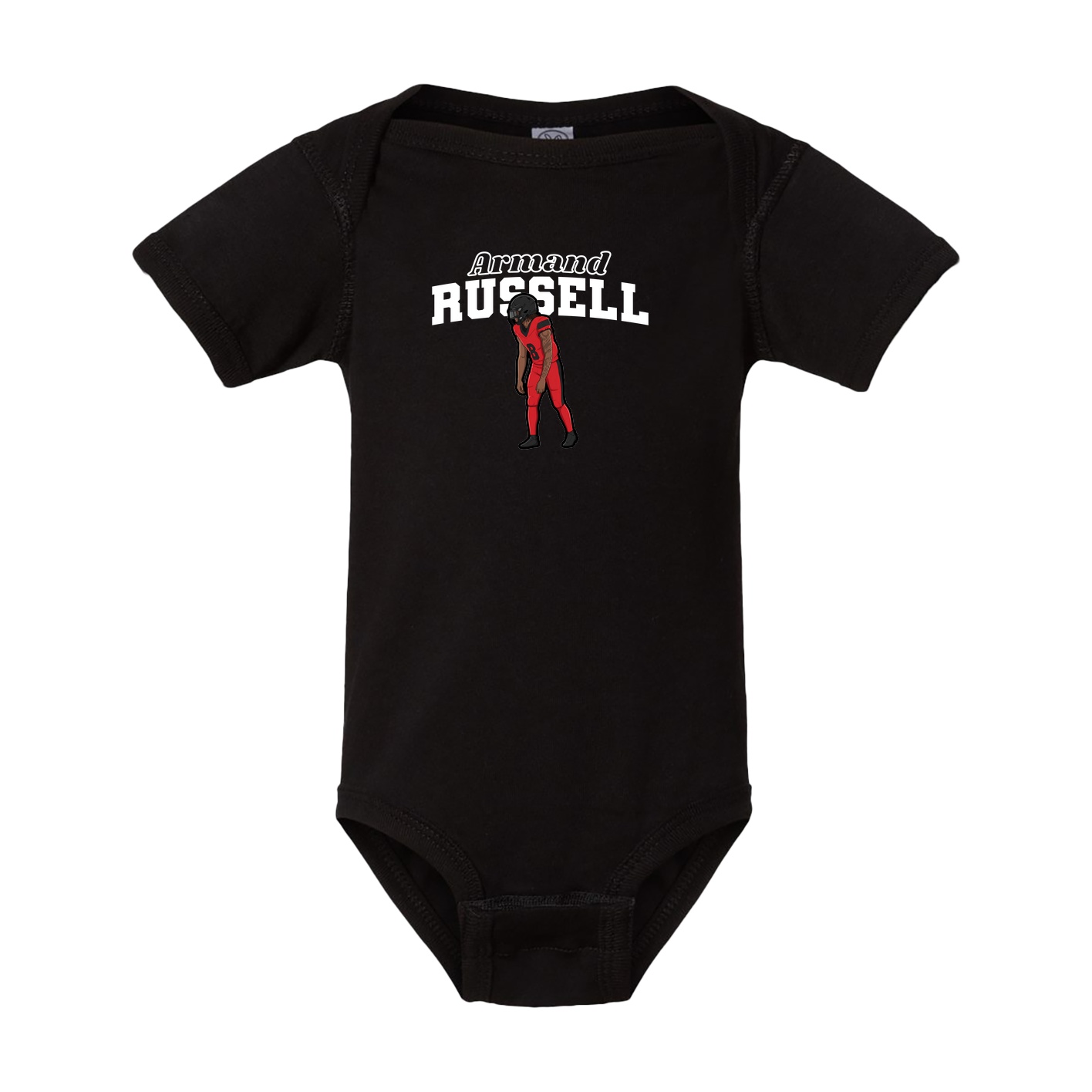 Baby Onesie — Name Arch in Black