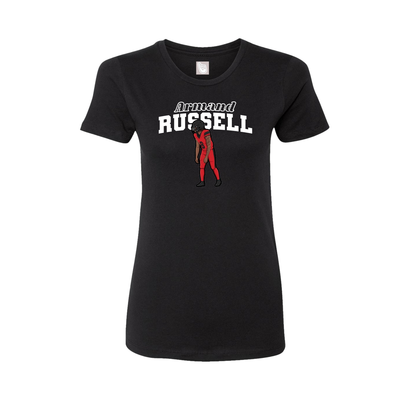Womens Tee — Name Arch in Black