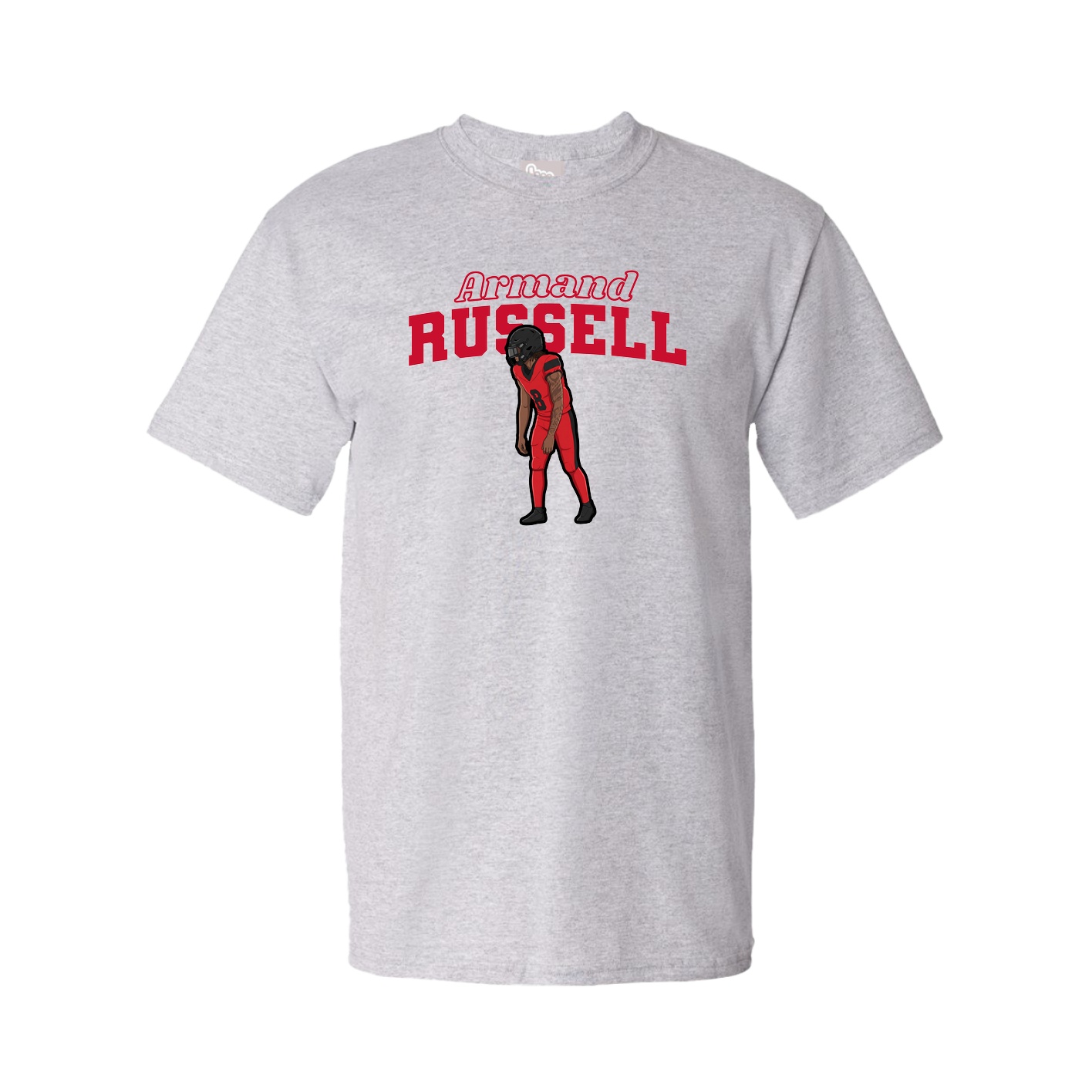 Youth Tee — Name Arch in Grey
