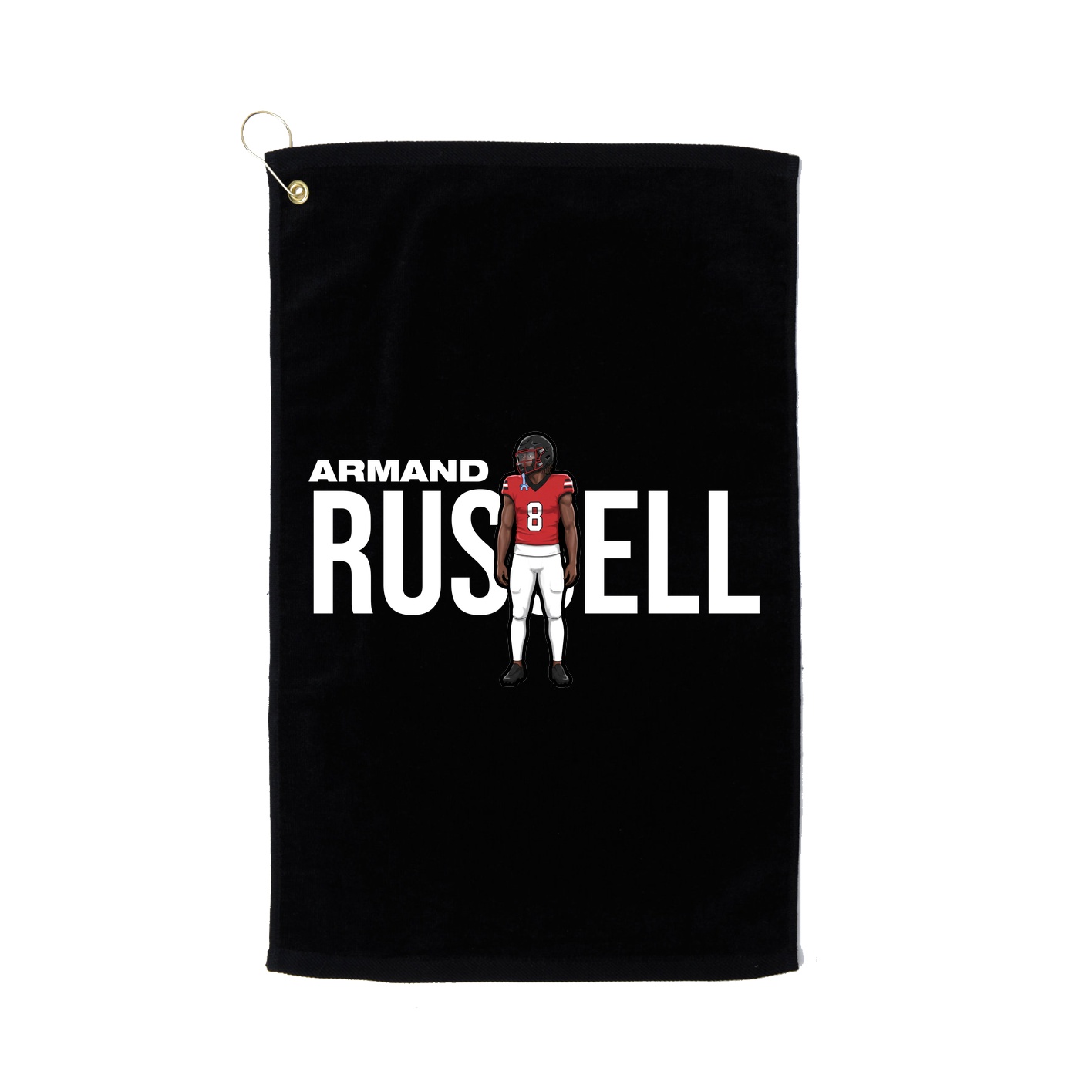 Golf Towel — Player Name in Black