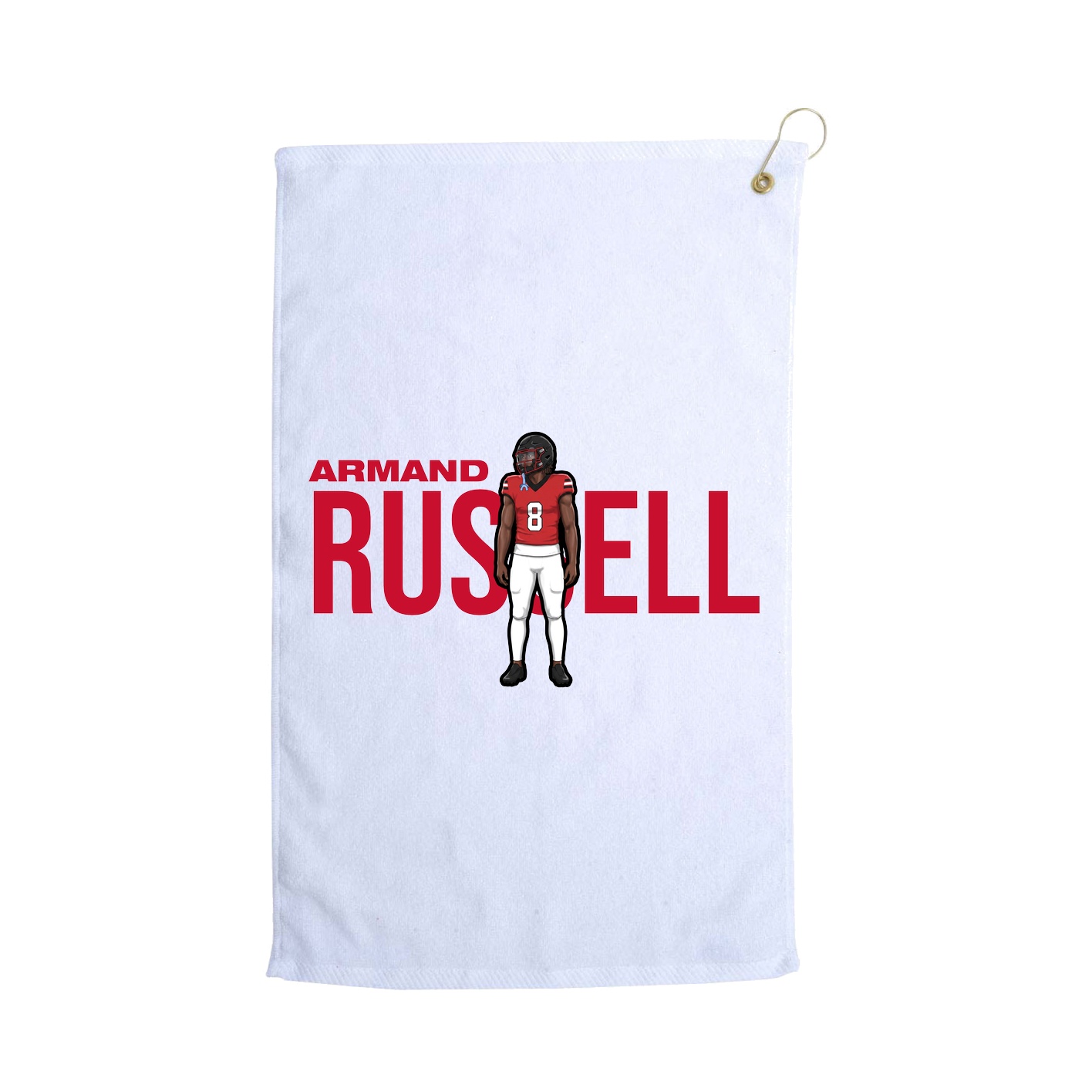 Golf Towel — Player Name in White