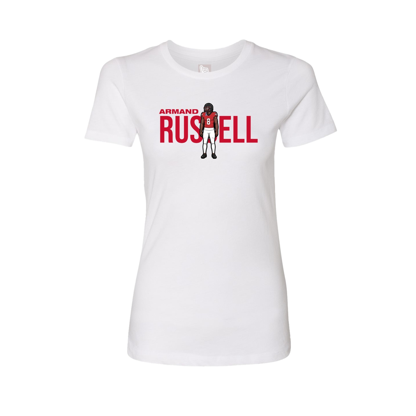Womens Tee — Player Name in White