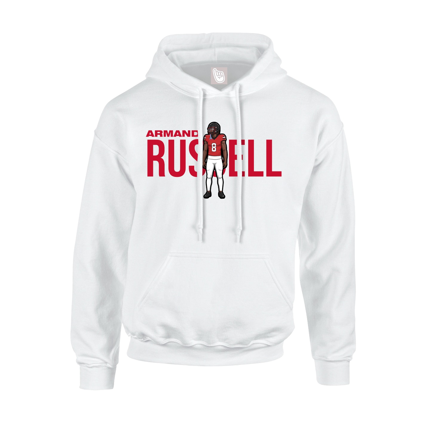 Hoodie — Player Name in White