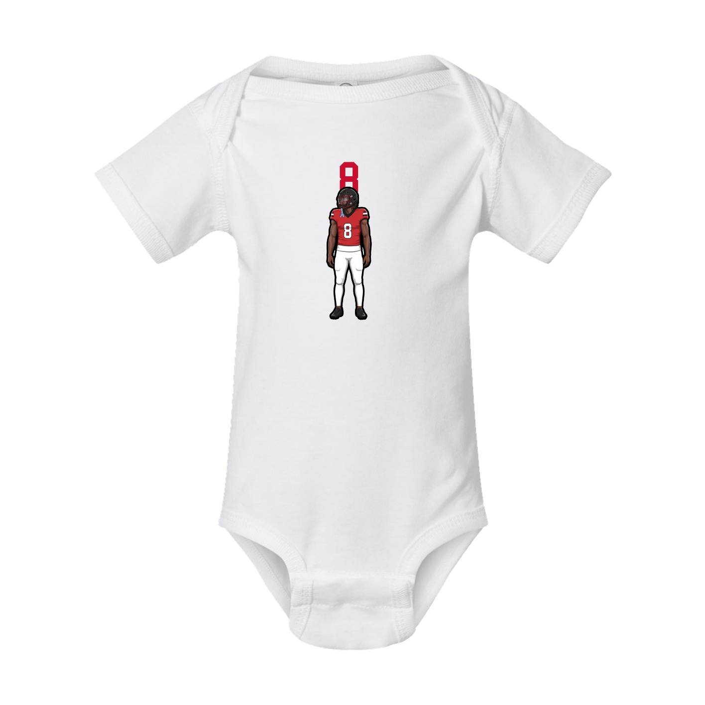 Baby Onesie — Number Top in White