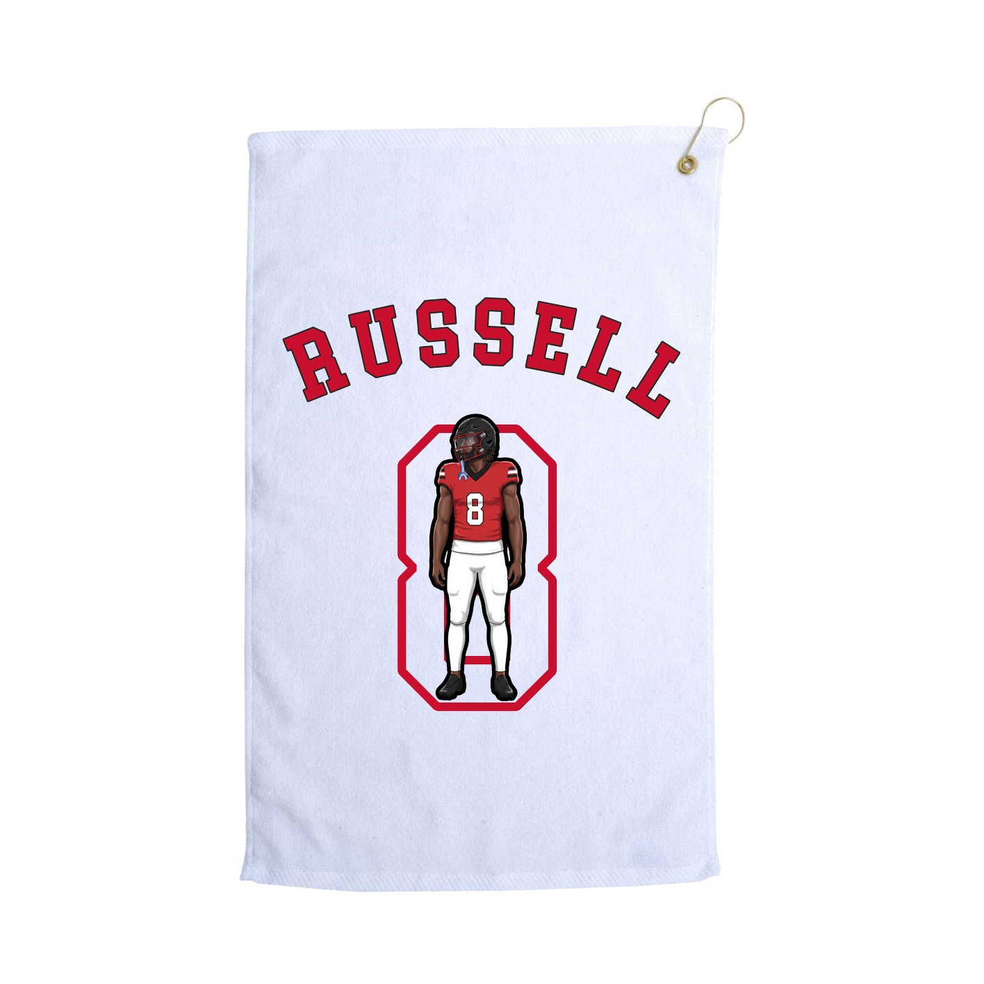Golf Towel — Shirsey Arch in White