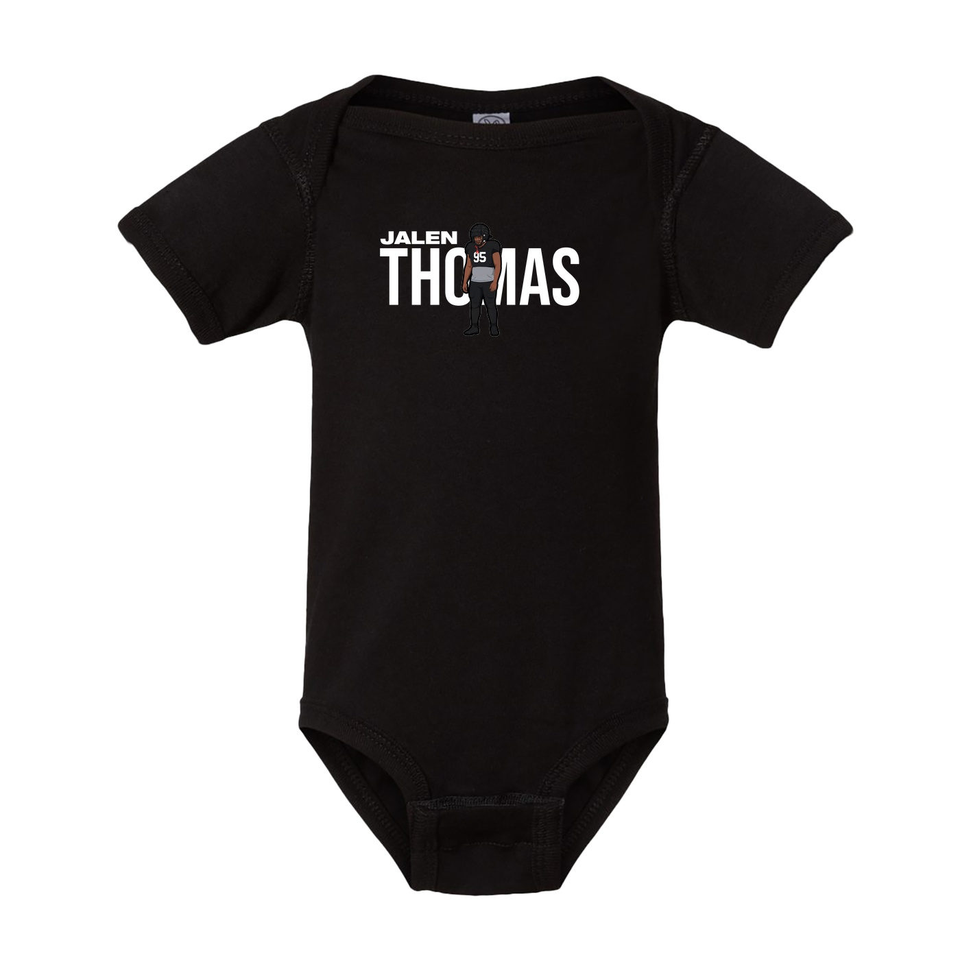 Baby Onesie — Player Name in Black