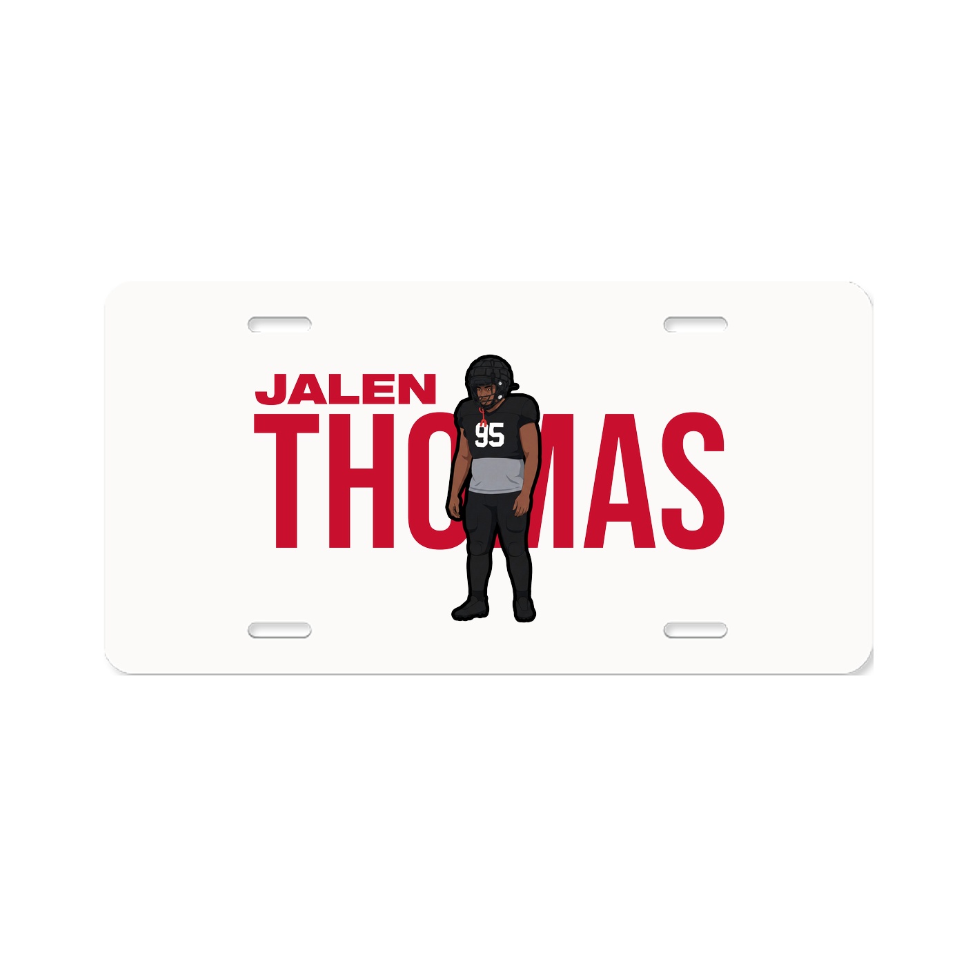License Plate — Player Name in Classic