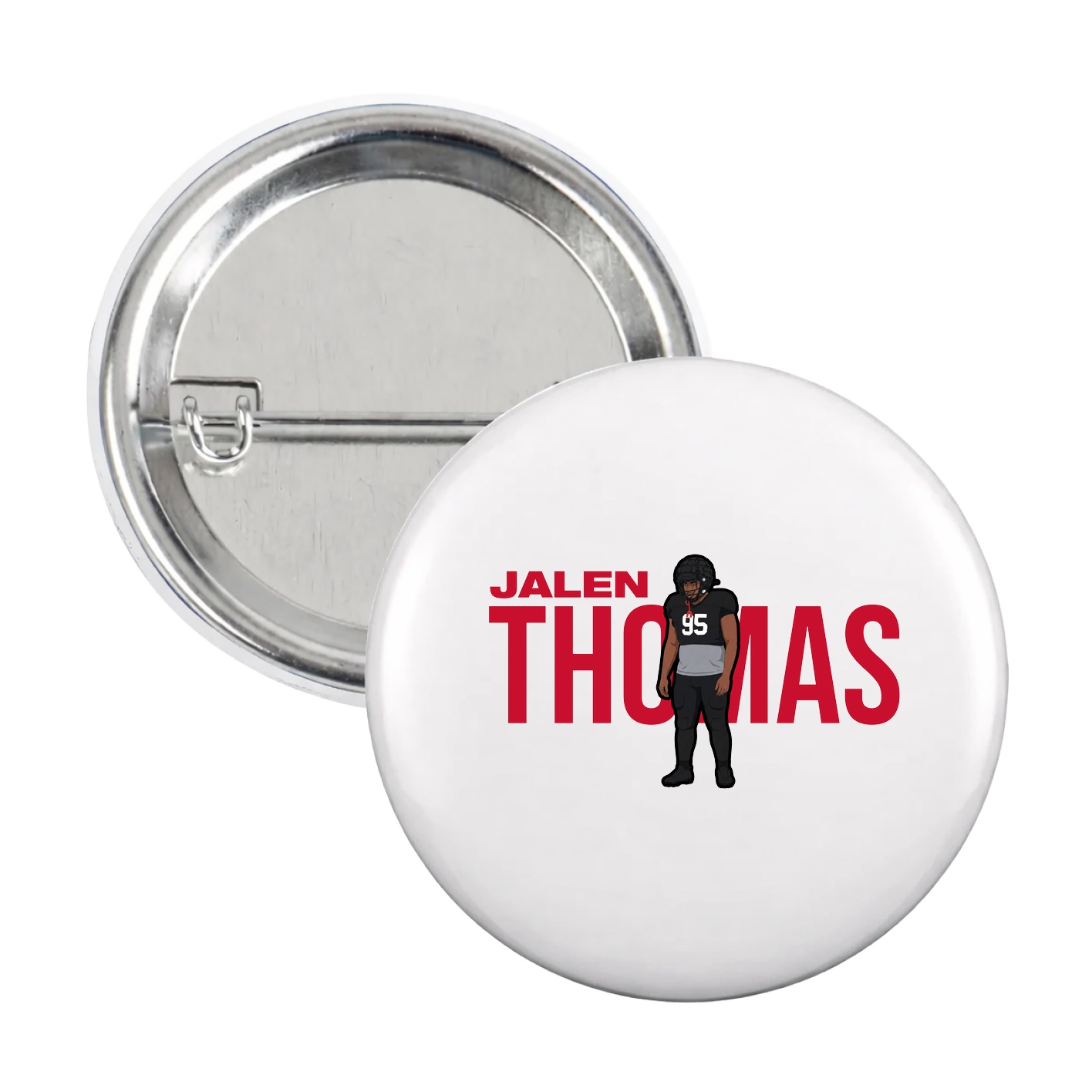 Game Day Button — Player Name in White