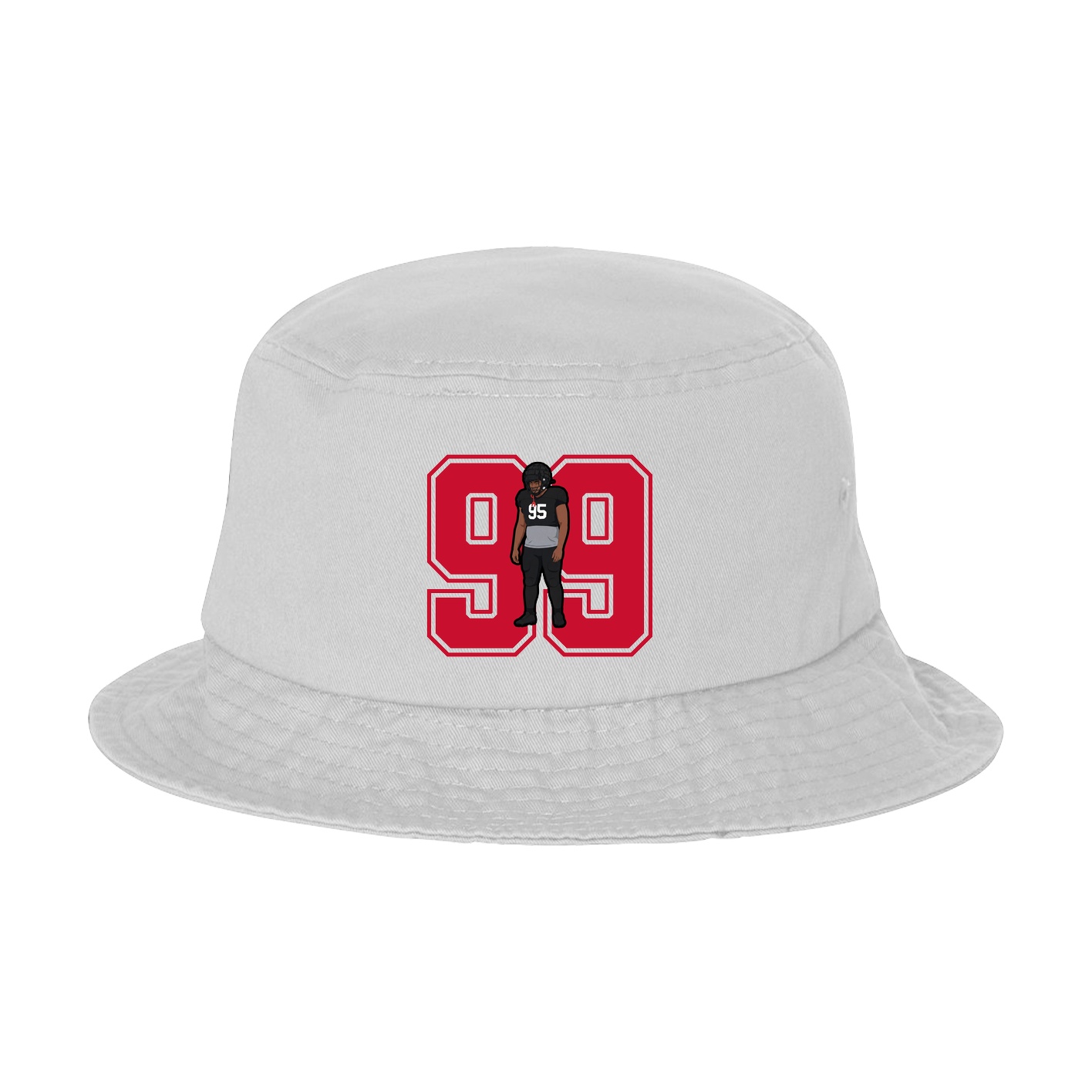 Bucket Cap — Number in White