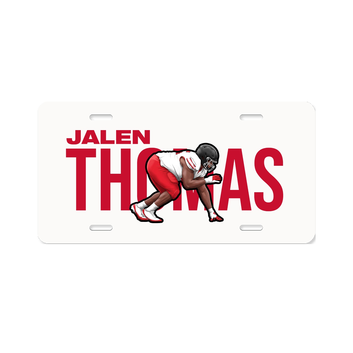License Plate — Player Name in Classic