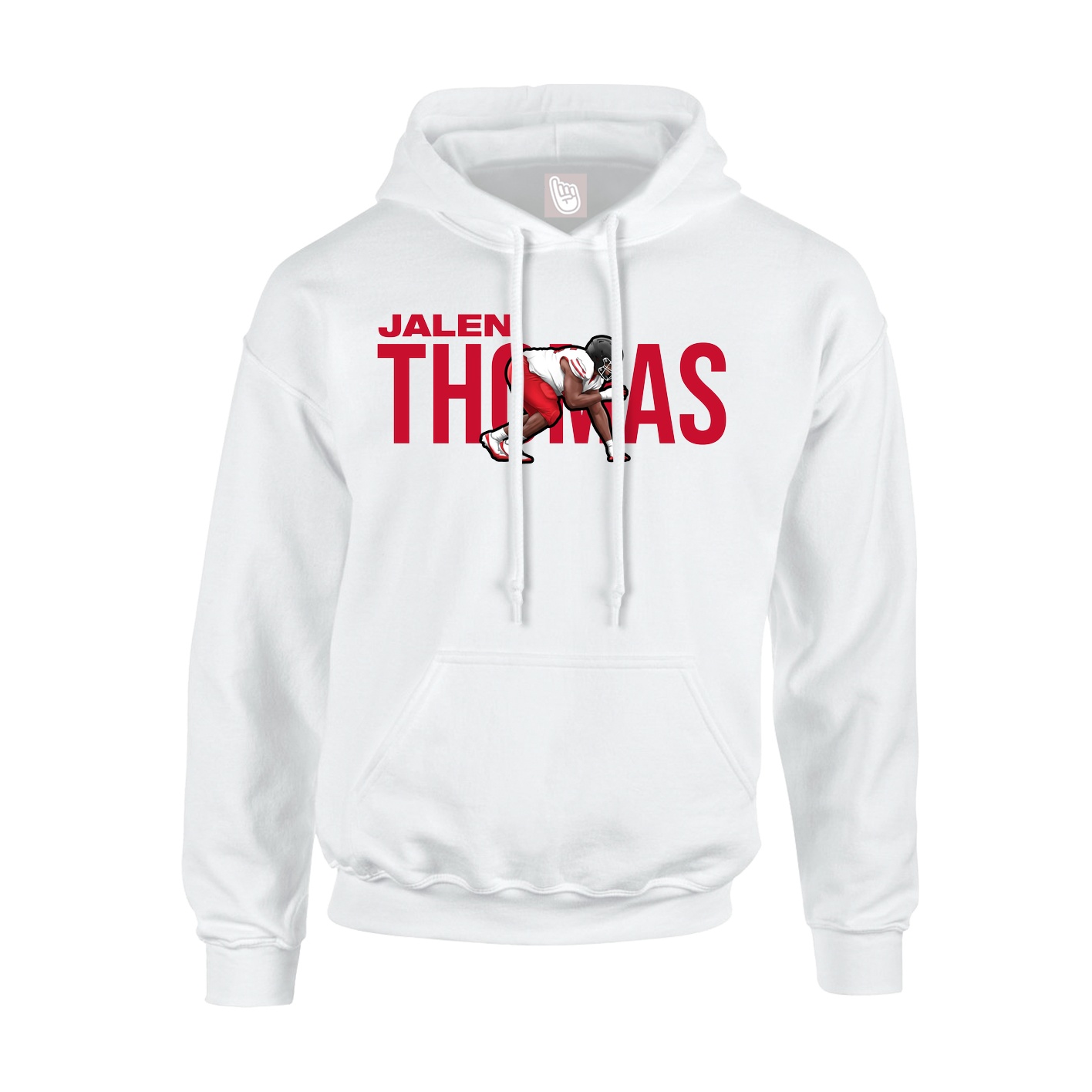 Hoodie — Player Name in White