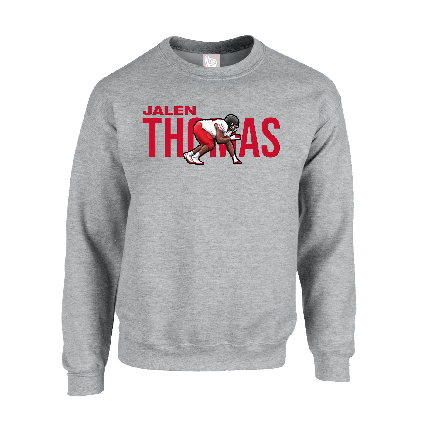 Fleece Crew — Player Name in Grey
