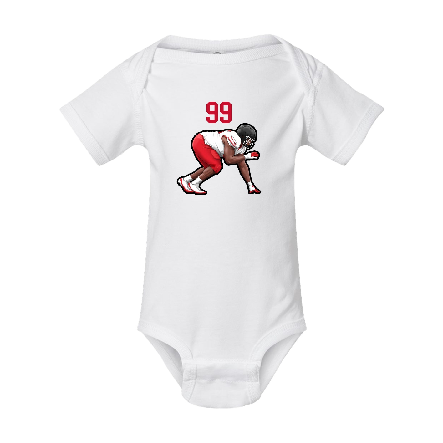 Baby Onesie — Number Top in White