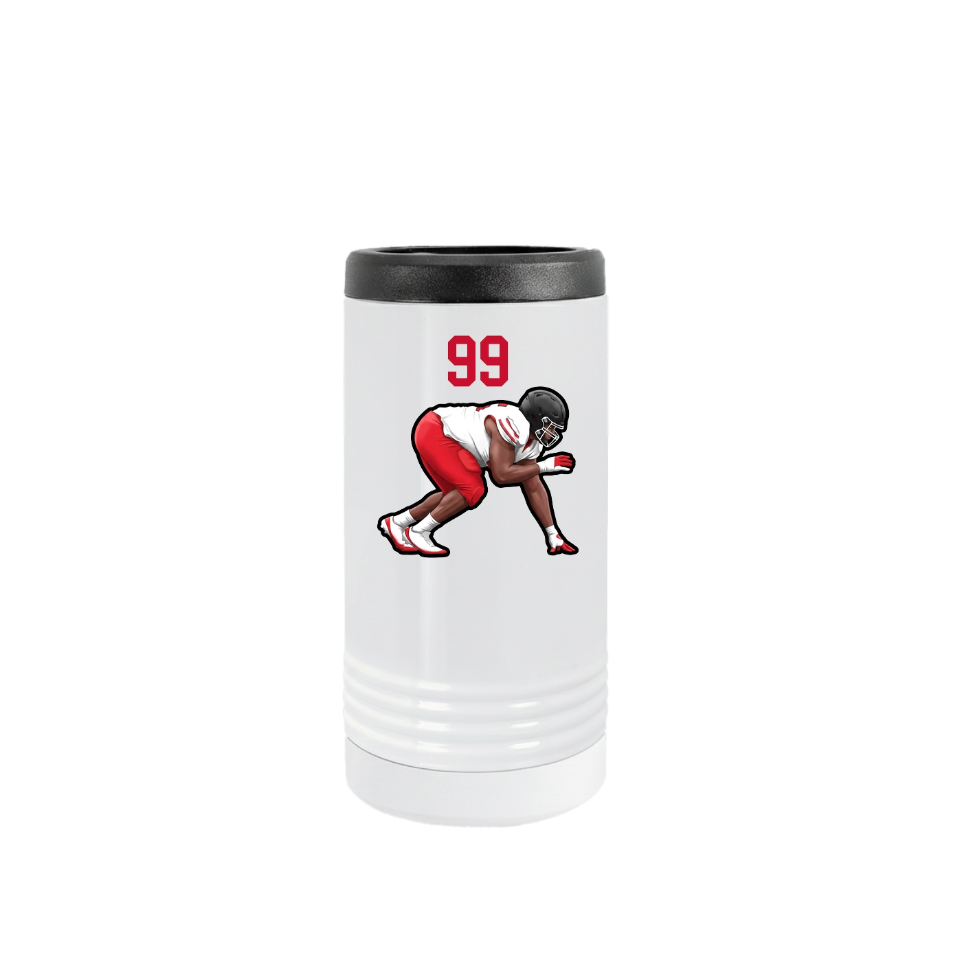 Slim Beverage Holder — Number Top in White