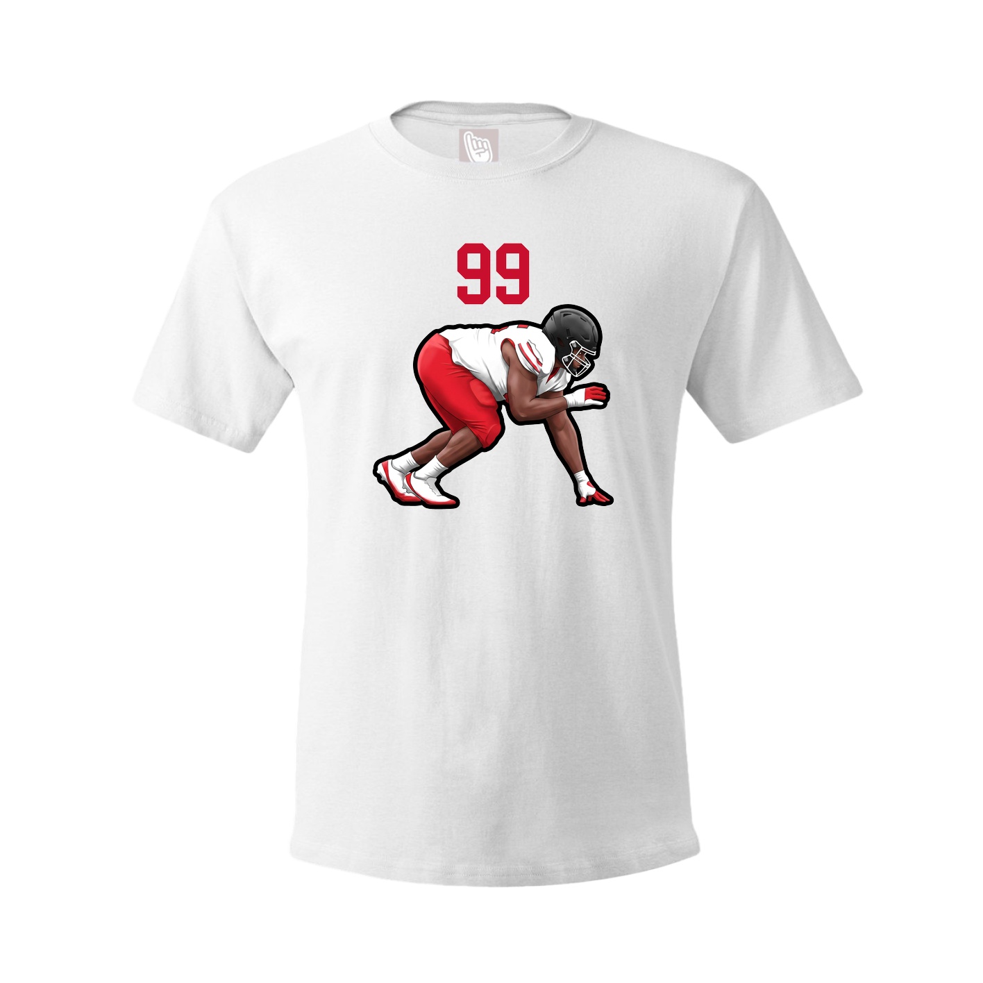 Tee — Number Top in White