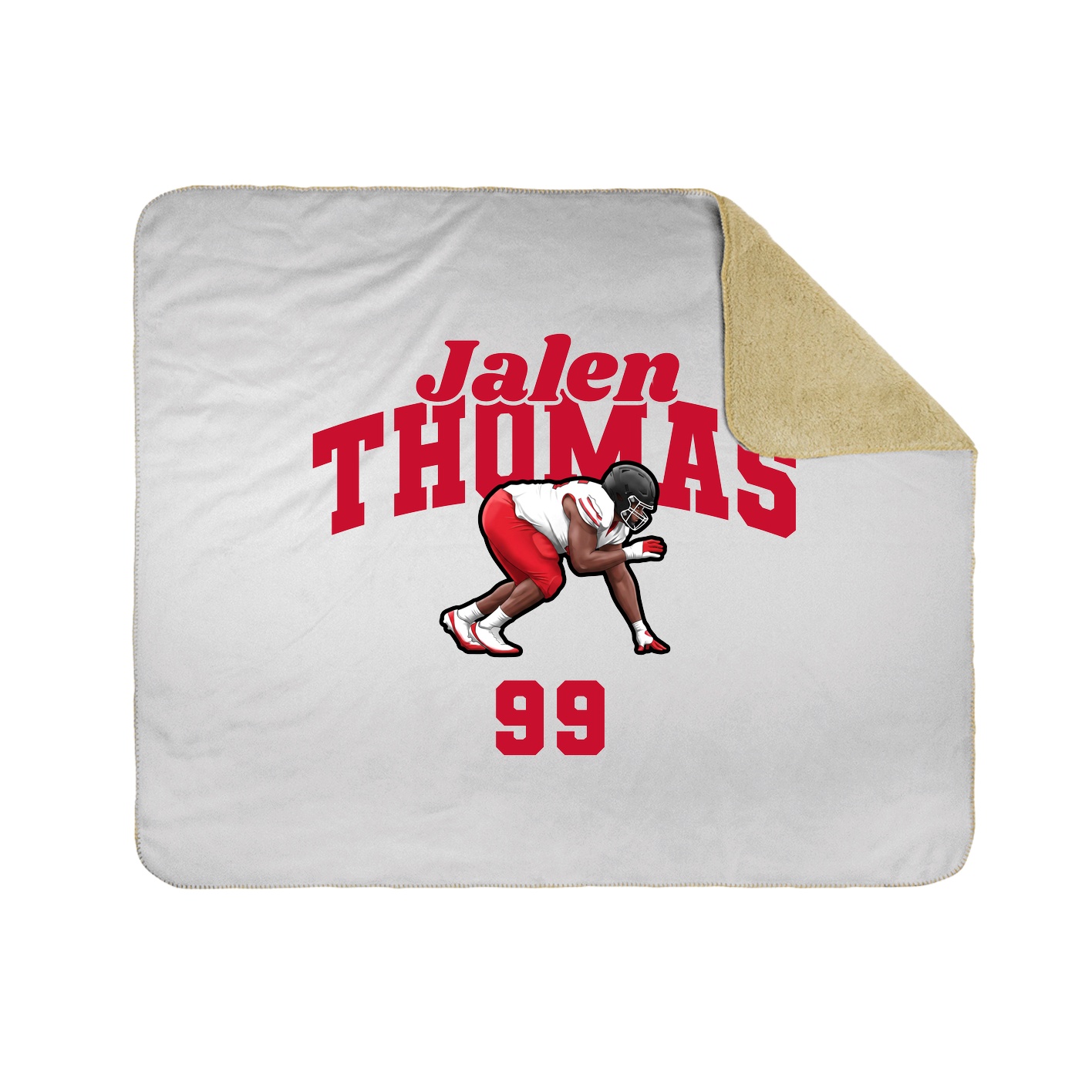 Throw Blanket — Signature Arch in White