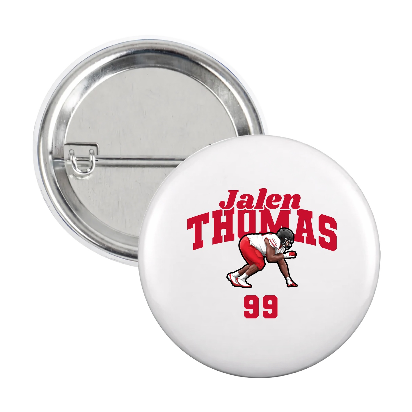 Game Day Button — Signature Arch in White