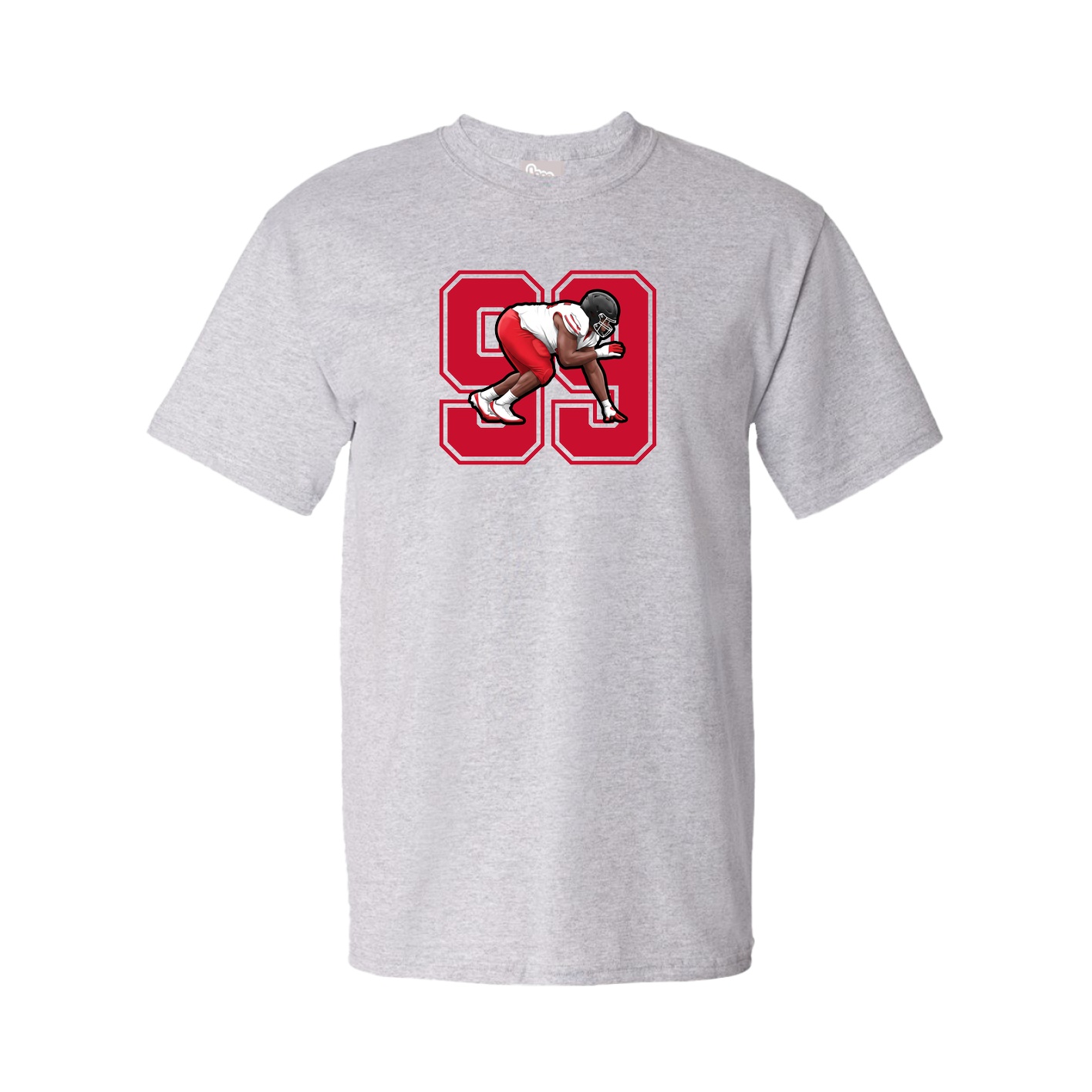 Youth Tee — Number in Grey