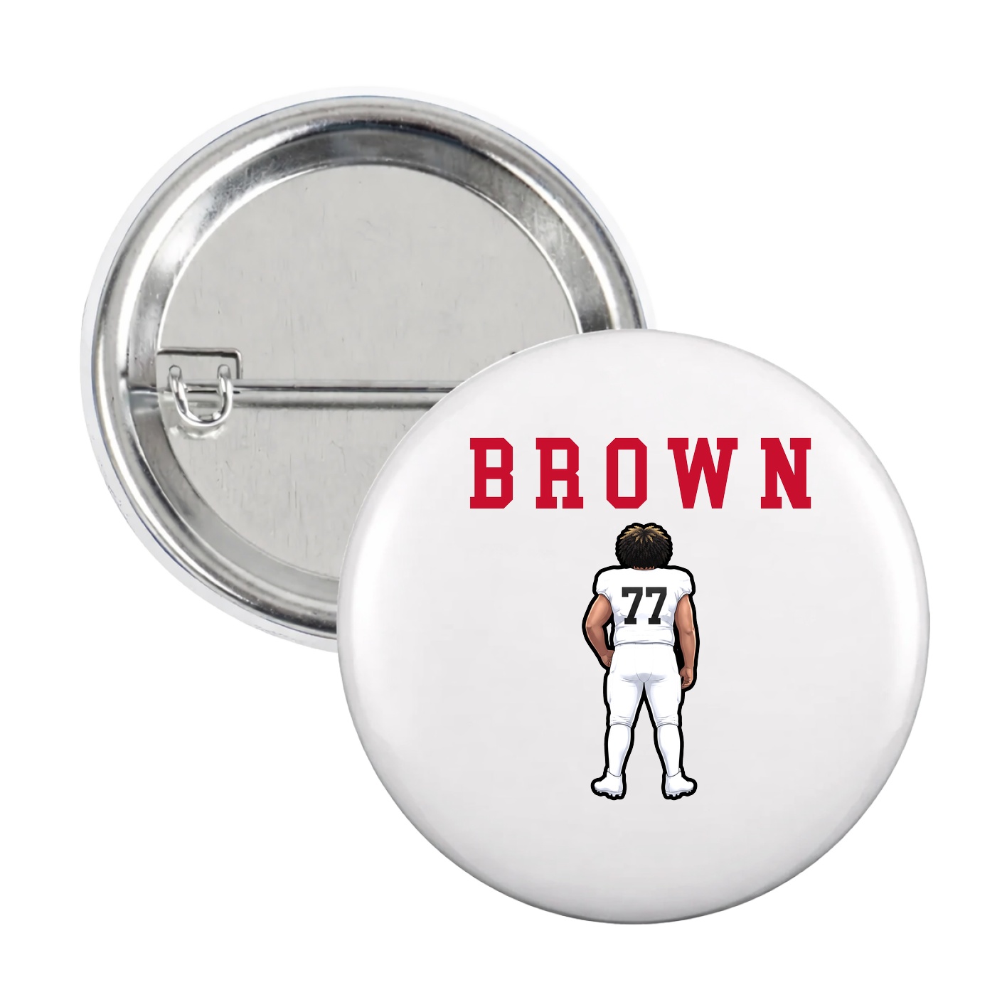 Game Day Button — Shirsey in White