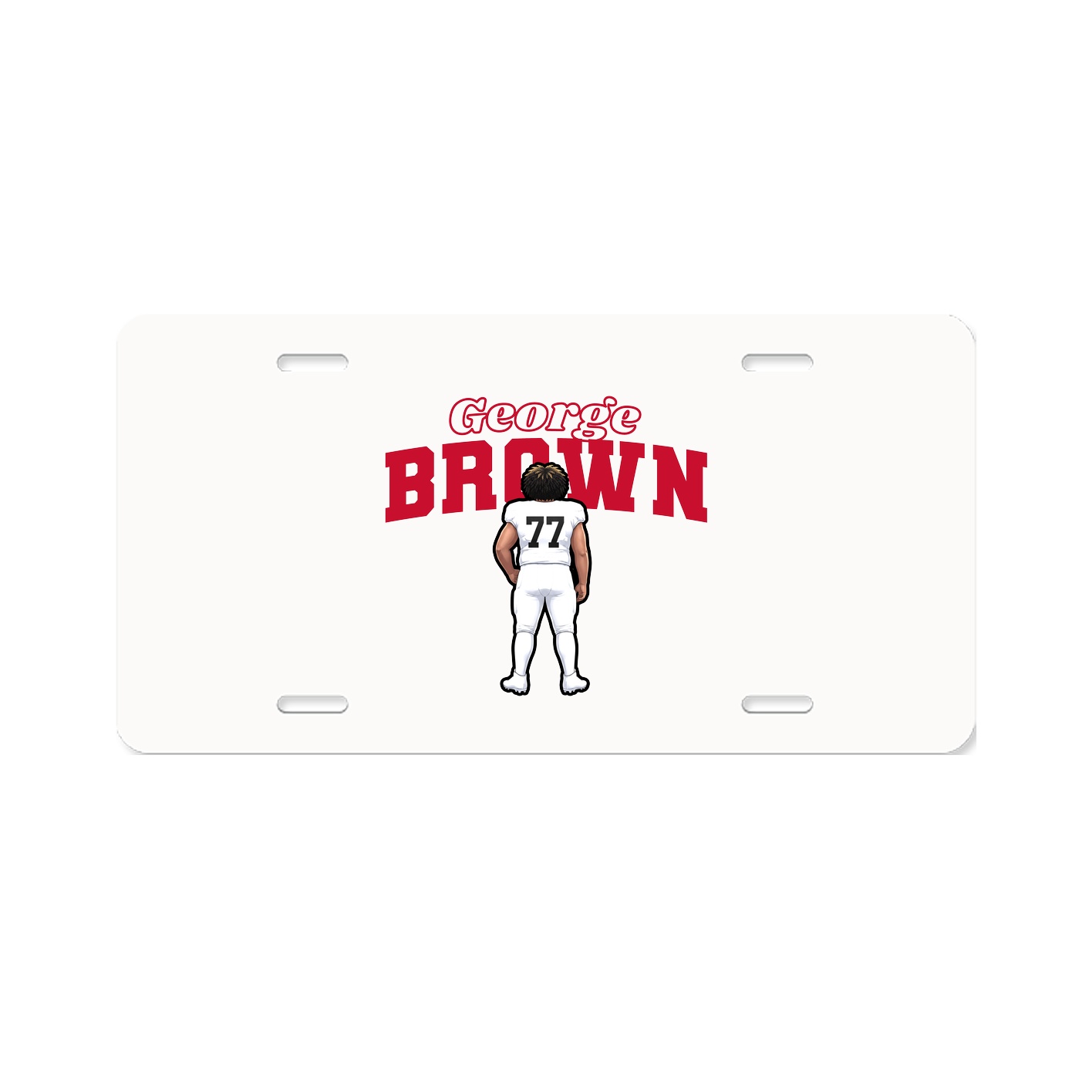 License Plate — Name Arch in Classic