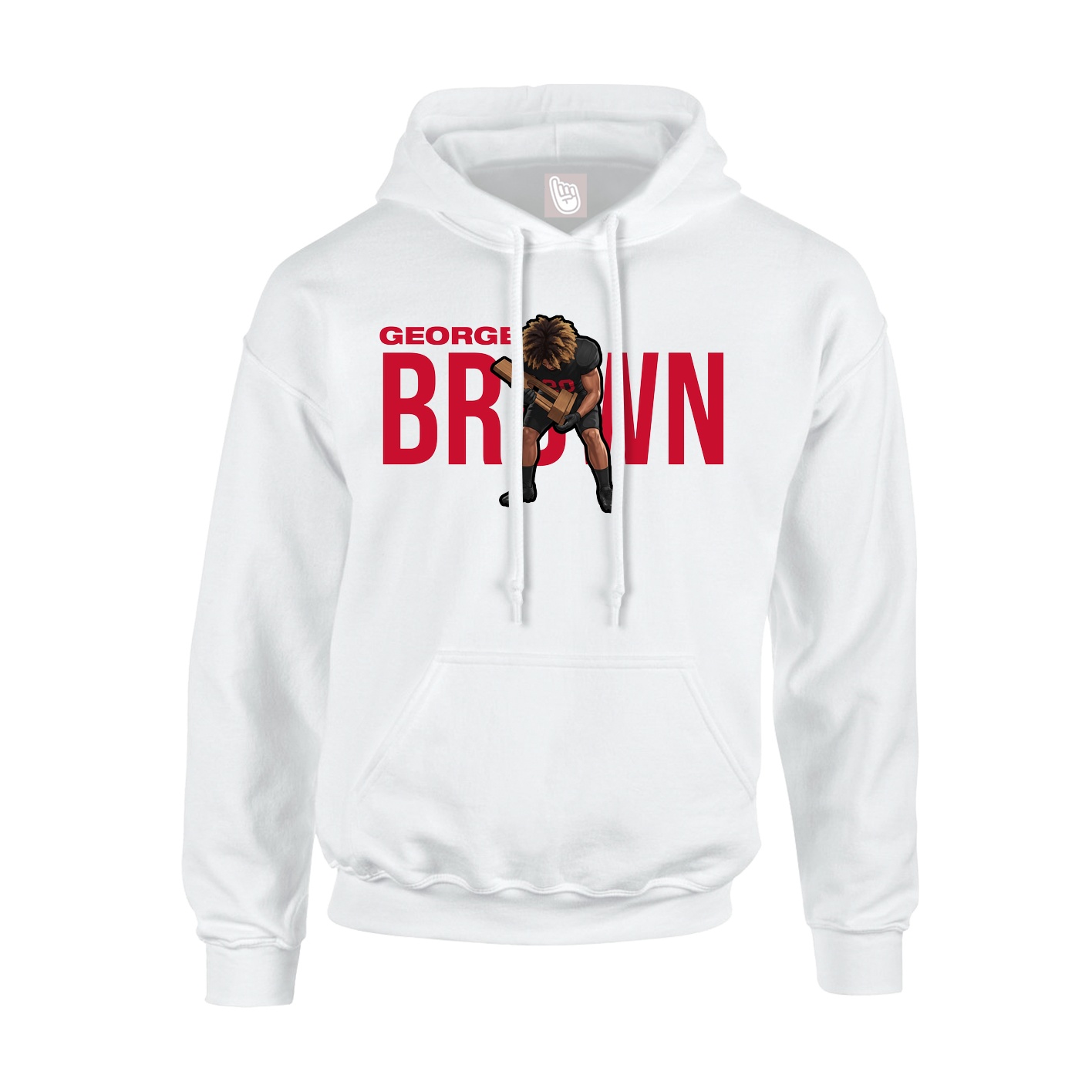 Hoodie — Player Name in White