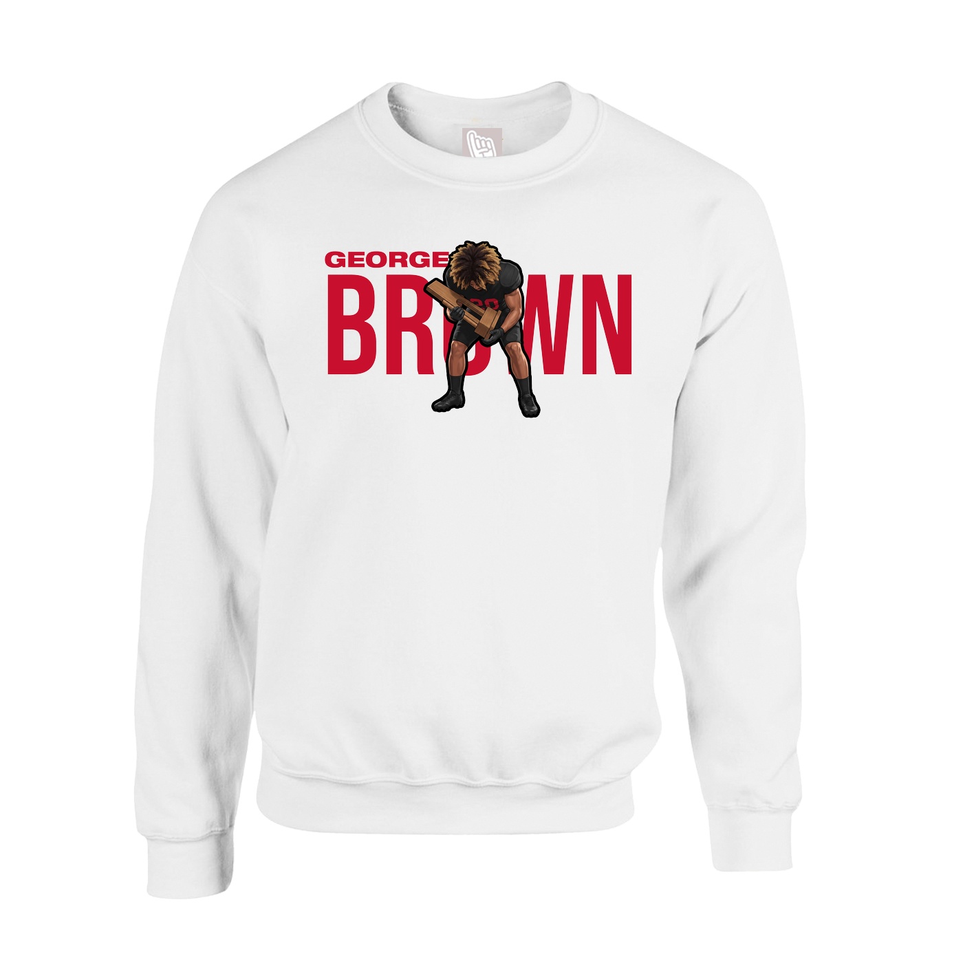 Fleece Crew — Player Name in White