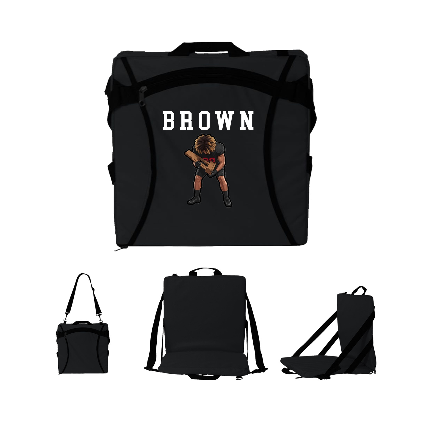 Folding Stadium Seat — Shirsey in Black