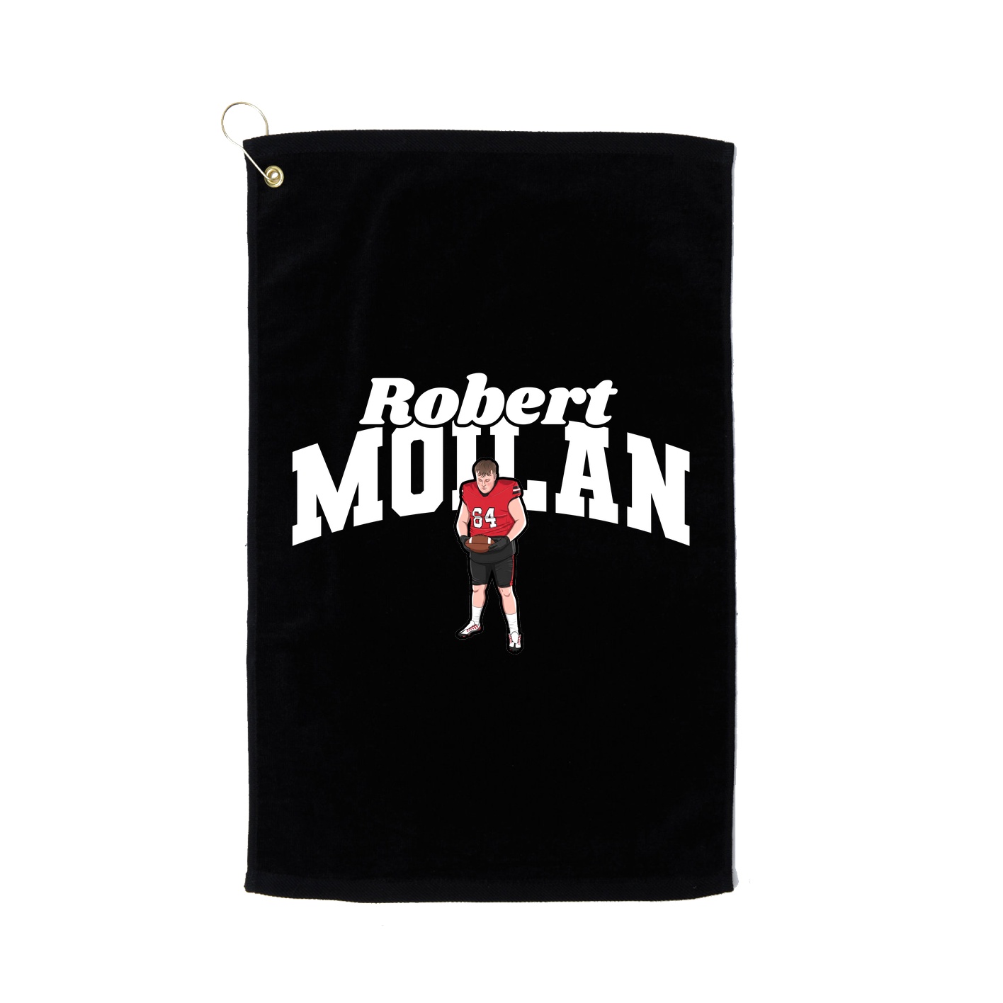 Golf Towel — Signature Arch in Black