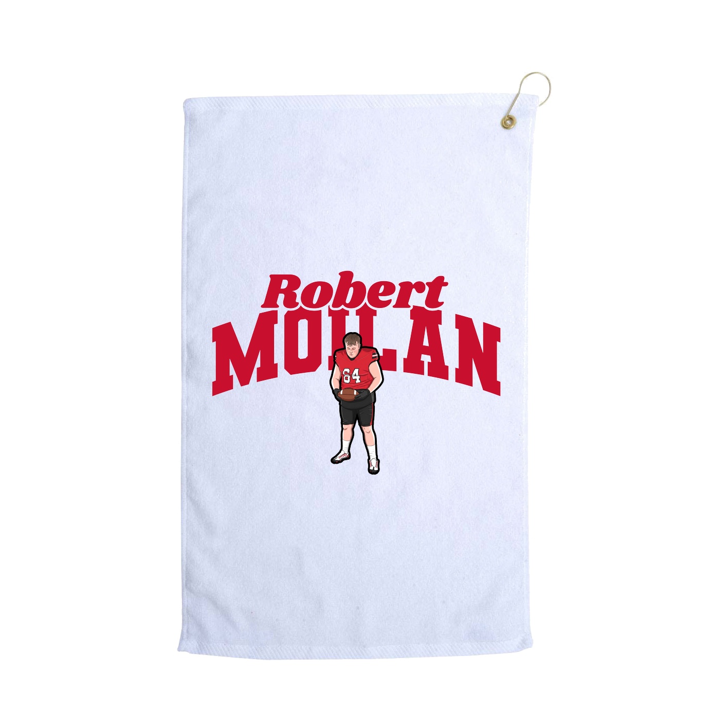 Golf Towel — Signature Arch in White
