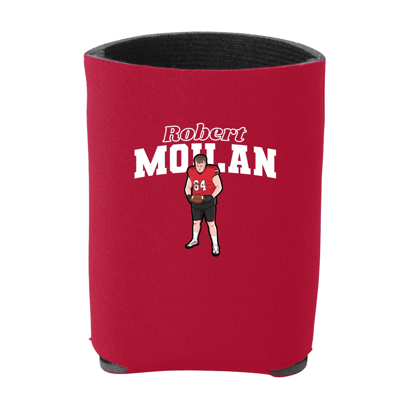 Can Holder — Name Arch in Red