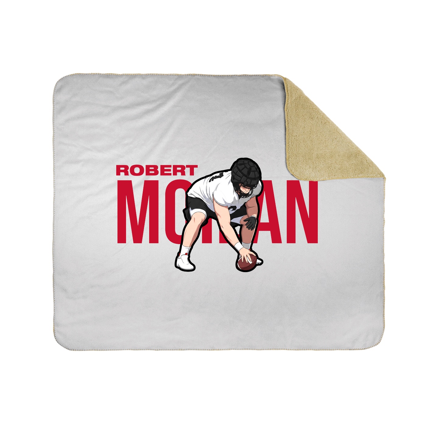 Throw Blanket — Player Name in White