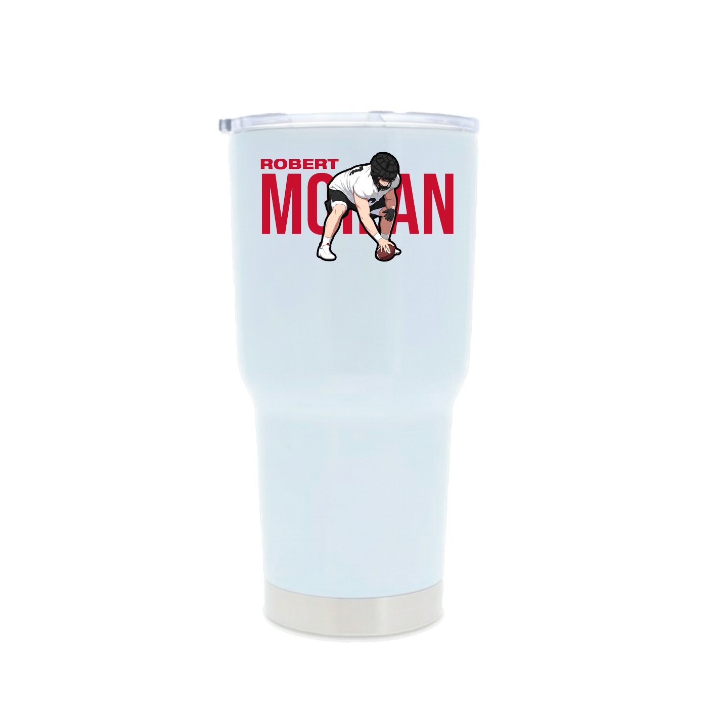 30oz Stainless Steel Tumbler — Player Name in White
