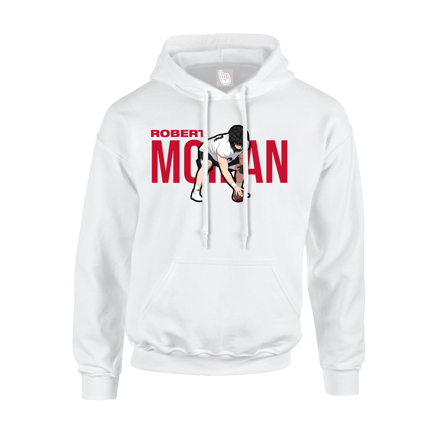 Youth Hoodie — Player Name in White