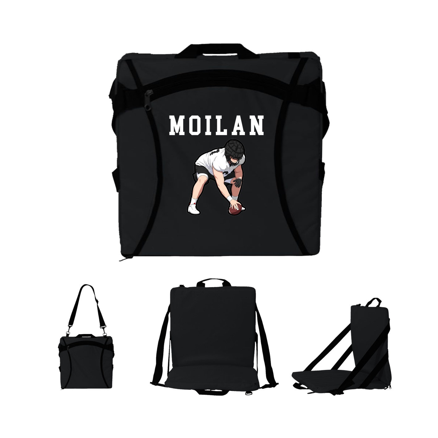 Folding Stadium Seat — Shirsey in Black