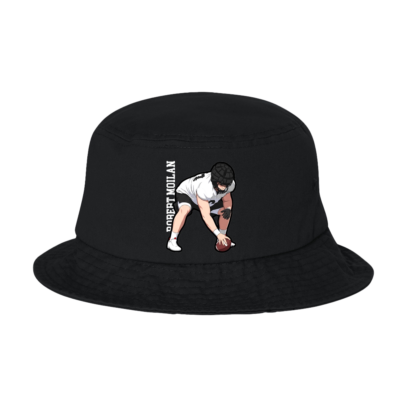 Bucket Cap — Name Vertical in Black