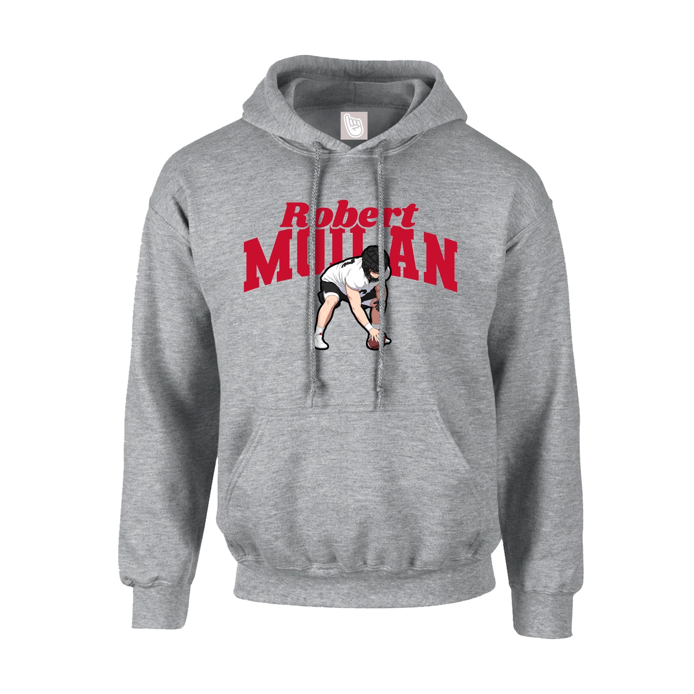 Youth Hoodie — Signature Arch in Grey