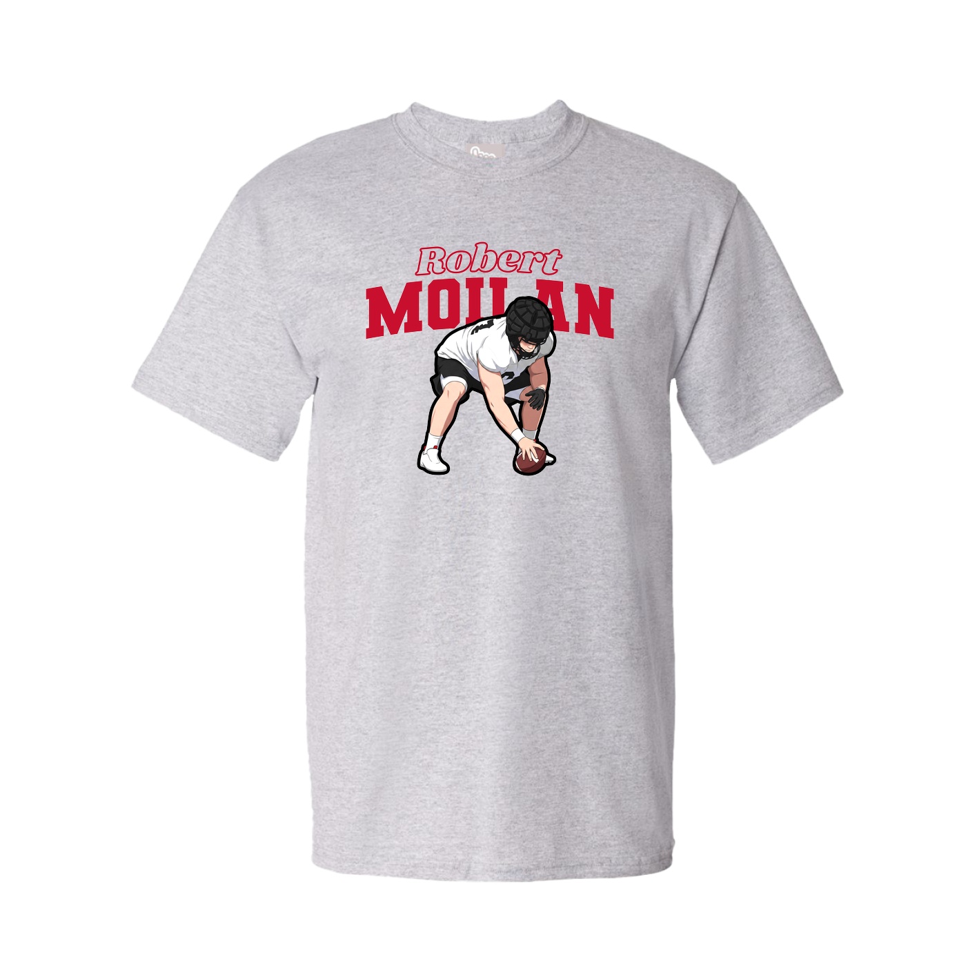 Youth Tee — Name Arch in Grey