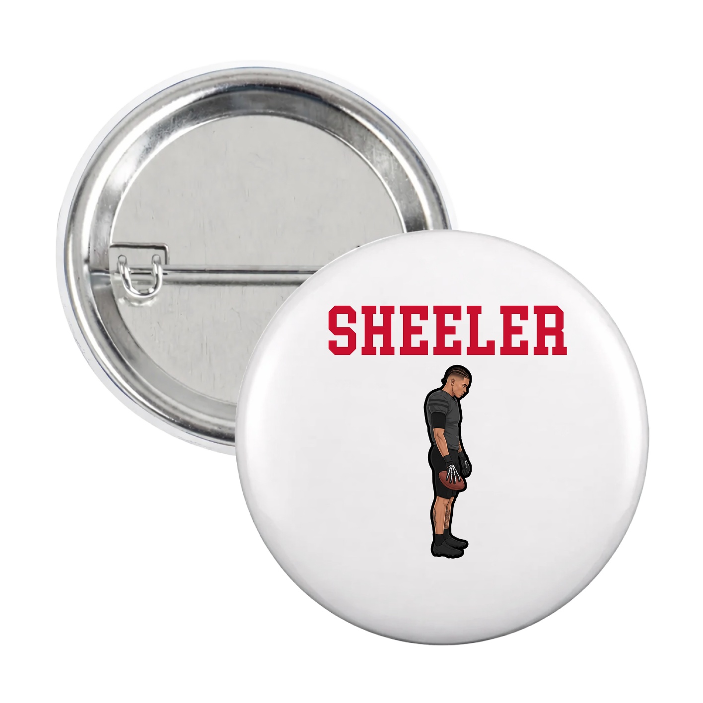 Game Day Button — Shirsey in White