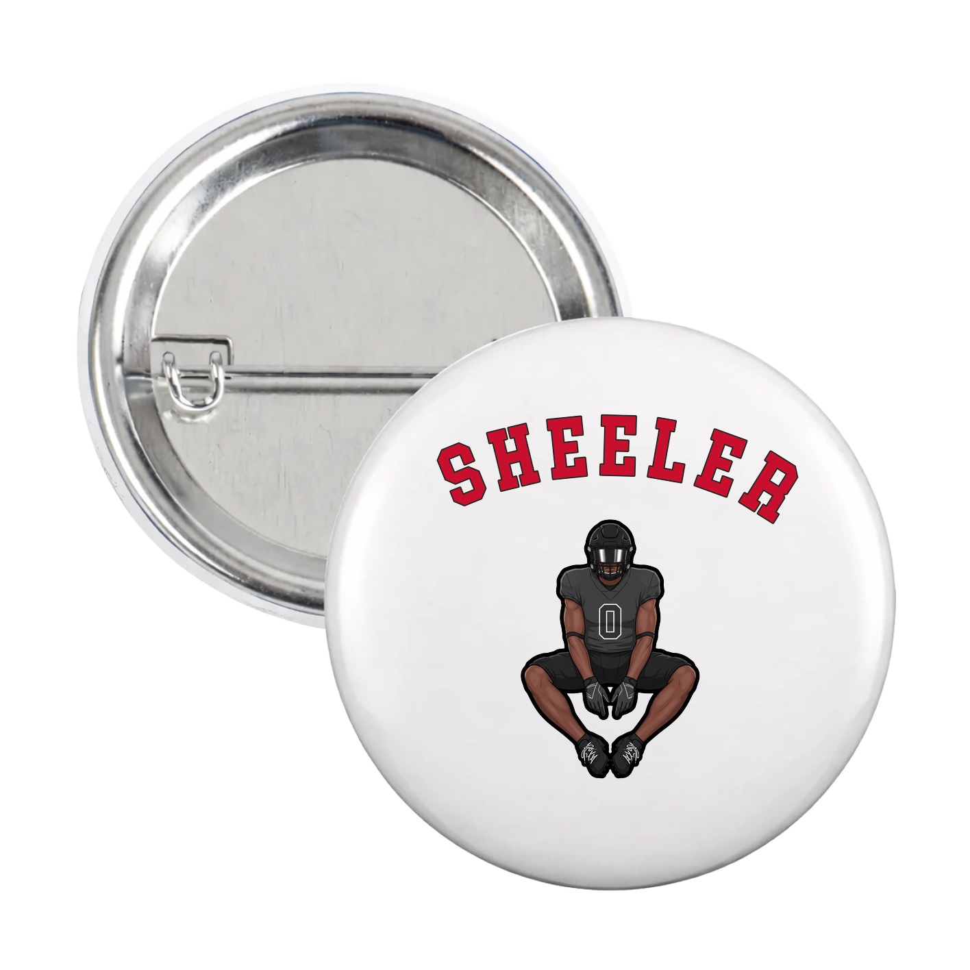 Game Day Button — Shirsey Arch in White