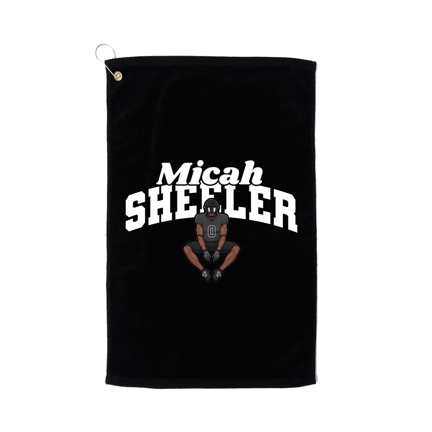 Golf Towel — Signature Arch in Black