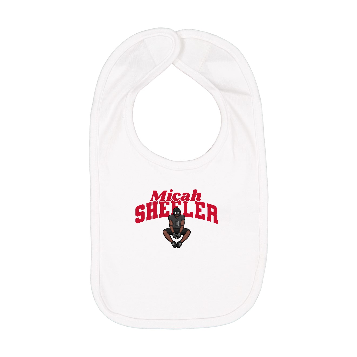 Infant Bib — Signature Arch in White