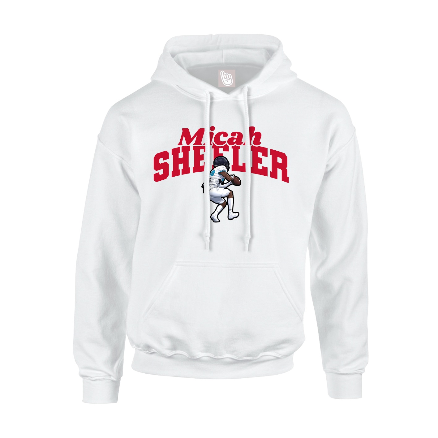 Hoodie — Signature Arch in White