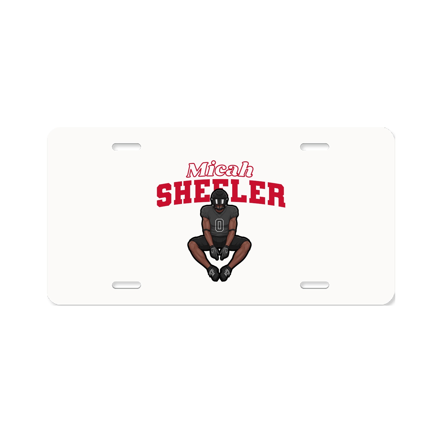 License Plate — Name Arch in Classic