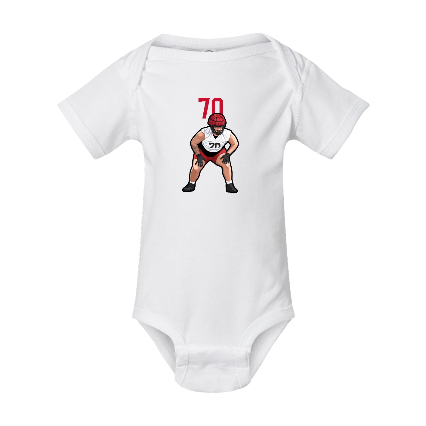 Baby Onesie — Number Top in White